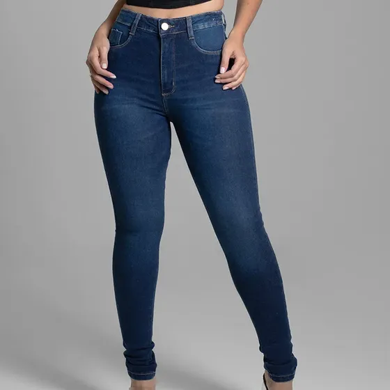 Calça Jeans Feminina Super Lipo Sawary Cintura Super Alta