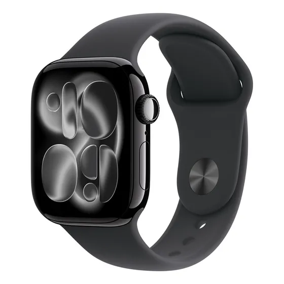 Apple Watch Series 11 Gps + Cellular - Caixa Preta Brilhante De Alumínio 42 Mm - Pulseira Esportiva Preta M/g - Distribuidor Autorizado