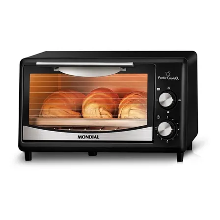 Forno Elétrico Mondial Pratic Cook 6l Fr-09 Cor Preto