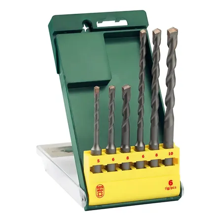 Jogo de brocas Bosch SDS Plus-1 para concreto Ø 5-6-6-8-8-10 mm com 6 peças