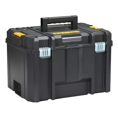 Caixa Organizadora De Ferramentas Dewalt Modelo Dwst17806 Com Bandeja Removível 28l Preto