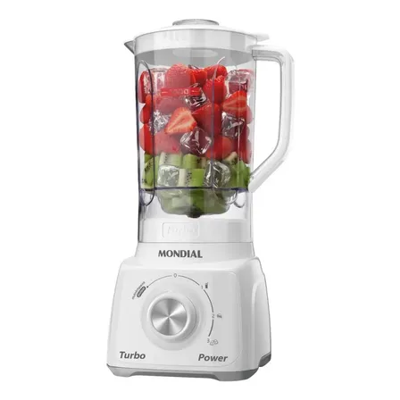 Liquidificador Turbo Power Mondial 550w L-99 Wg Branco/cinza 220v