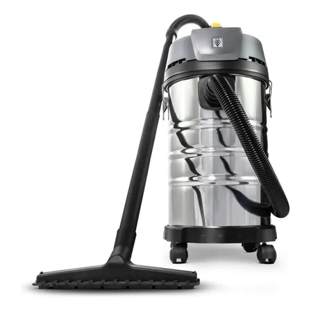 Aspirador De Pó E Água Profissional Kärcher Nt 3000 Tanque De Inox 30 L 1600 W Prateado/cinza 220v