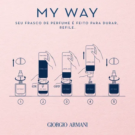 Armani Beauty Perfume Feminino My Way Eau De Parfum, Refilável 30ml