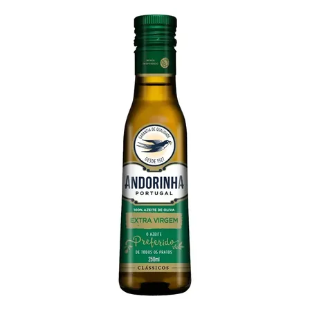 Azeite De Oliva Extra Virgem Português Andorinha Clássicos Vidro 250ml