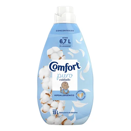 Amaciante De Roupa Concentrado Puro Cuidado Comfort Frasco 1,5l