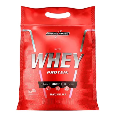 Nutri Whey Protein Baunilha Refil 900g Integral Médica