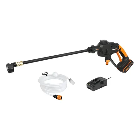 Lavadora De Alta Pressão 20v Com Bateria E Carregador Worx Preto/laranja