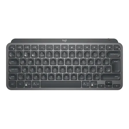 Teclado Logitech Master Series Qwerty Inglês Internacional Cor Grafite Com Luz Branco