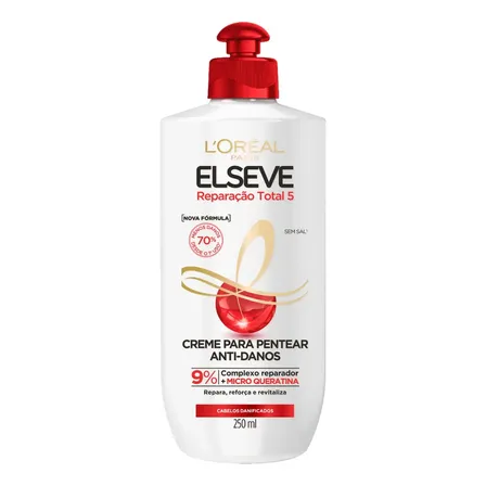 Creme de Pentear L'Oréal Elseve Reparação Total 5, 250ml