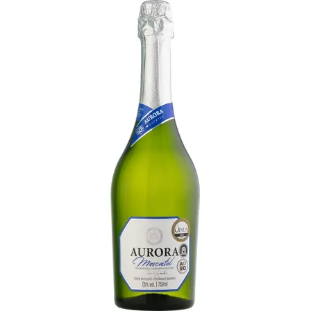 Vinho Espumante Brasileiro Branco Aurora Moscatel Serra Gaúcha 750ml