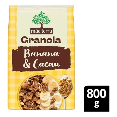 Granola Banana & Cacau Mãe Terra 800g
