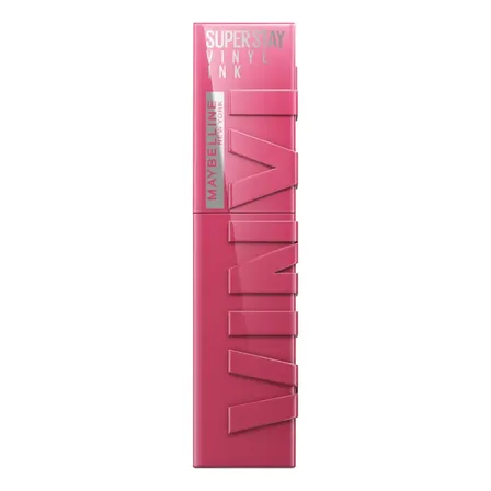 Batom Líquido Longa Duração com Efeito Gloss, Brilho Instantâneo e Acabamento Espelhado, com Fórmula Vegana e Conforto para os Lábios, Cor Coy, Maybelline SuperStay Vinyl Ink, 4,2ml