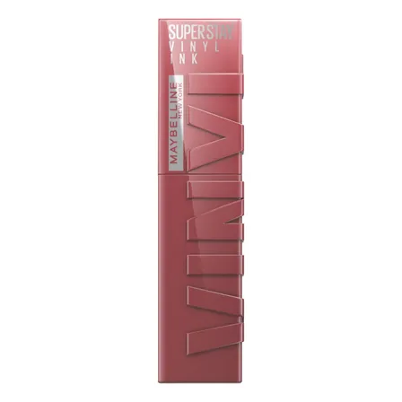 Batom Líquido, Longa Duração, Acabamento Vinil Espelhado e Efeito Gloss, Brilho Instantâneo, Conforto para os Lábios, Fórmula Vegana, Cor Witty, SuperStay Vinyl Ink Maybelline NY 4,2ml