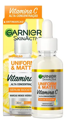 Sérum Facial Antimarcas Vitamina C, Niacinamida E Ácido Salicílico Reduz Marcas Visivelmente Controla Oleosidade Com... Dia/noite Todo Tipo De Pele