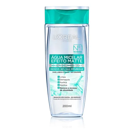Água Micelar Efeito Matte 5 em 1 L'Oréal Paris