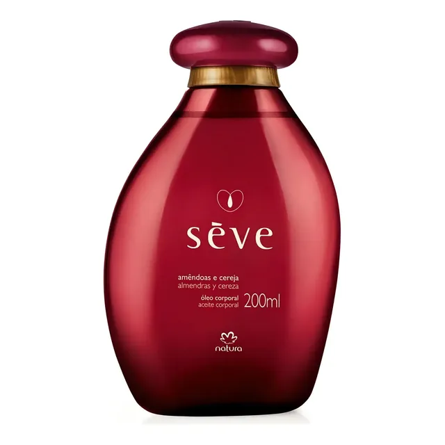 Óleo corporal de amêndoa e cereja Natura Sève para todos os tipos de pele 200 mL