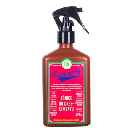 Tônico Capilar Rapunzel Para Crescimento E Queda De Cabelo Lola Cosmetics 250ml