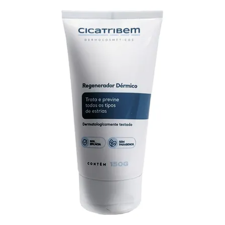 Creme Hidratante Anti Estrias Regenerador Dérmico Da Cicatribem 150g Baunilha