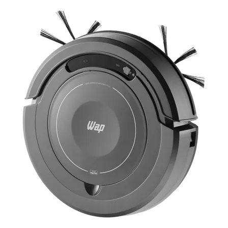 Robô Aspirador de Pó WAP ROBOT W100C - 3 em 1 Varre Aspira e Passa Pano, Sensor Antiqueda e de Impacto