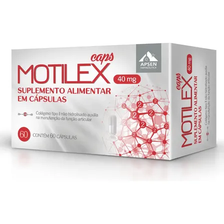 Motilex Caps Colágeno Tipo 2 Não Hidrolisado C/60 Cápsulas