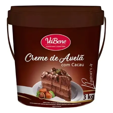 Creme De Avelã Com Cacau 3kg Vabene - Food Service