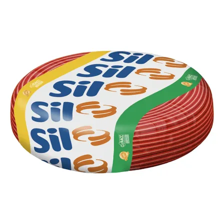 Cabo flexivel SIL Flexível 1x4mm² vermelho x 100m em rolo