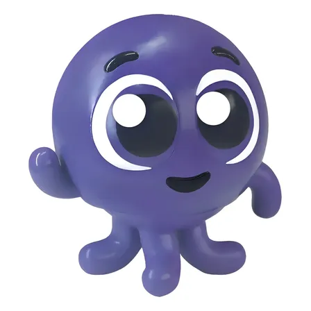 Boneco Pow Polvo Turma Dos Bolofofos De Vinil Macio