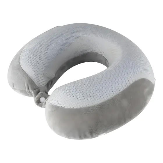 Dr. Coluna Rm-ao1344a Almofada Travesseiro Pescoco Viagem Nasa Gel Relax Dr Coluna Cinza