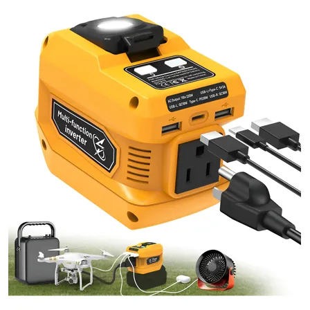 Inversor De Corrente 220w Para Bateria Dewalt 20v