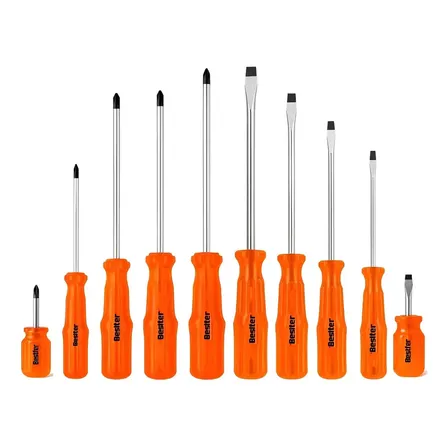 Jogo Chave De Fenda E Philips Kit 10 Peças Alta Qualidade