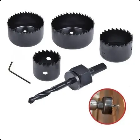Jogo Serra Copo P/ Furadeira Madeira Pvc Plástico Gesso 6pçs