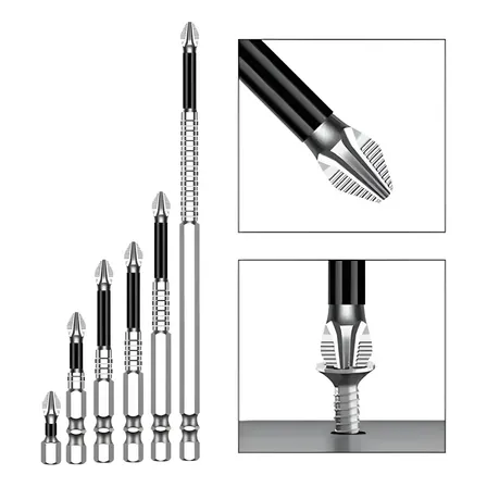 Kit 6 Ponta Bits Magnéticas K5 Ph2 Philips Parafusadeira