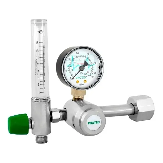 Válvula Reguladora Para Cilindro Com Fluxometro - Oxigênio