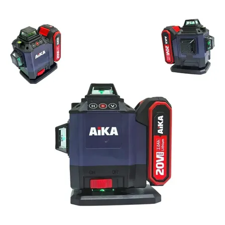 Nível Á Laser 16 Linhas Verde Aika 3d 360°
