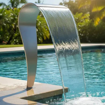 Cascata Piscina Naja Aço Inox Universal Loja Do Fabricante