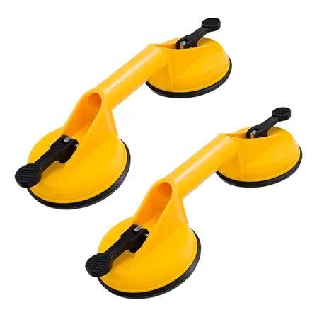 Kit 2 Ventosa Profissional Sucção Vácuo Pisos E Porcelanato
