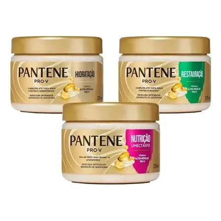 Kit Pantene Cronograma Capilar Hidrata+reconstrução+nutrição