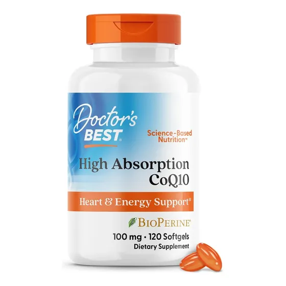 Coq10 De Alta Absorção 100mg Com Bioperine Doctors Best120ct
