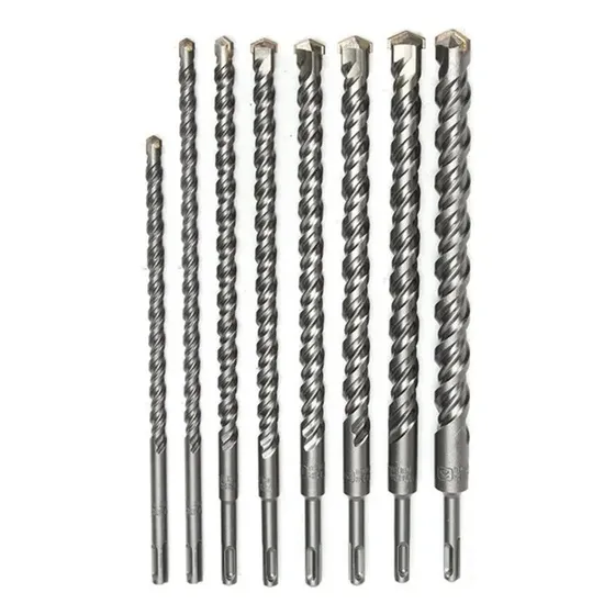Kit Jogo Brocas Sds Plus 6,8,10,12,14,16,18 Mm (07 Pçs)