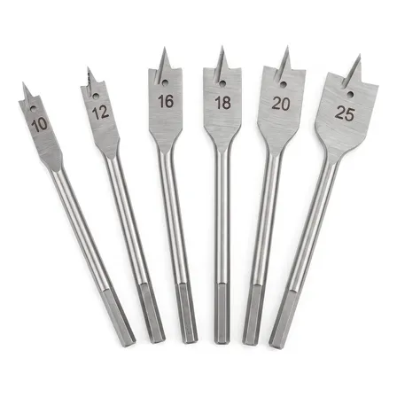 Jogo De Brocas Chata Para Madeira Kit De Brocas P/ Furadeira