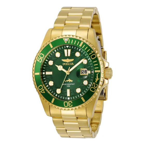 Relógio Masculino Invicta Pro Diver 30027 Verde Dourado
