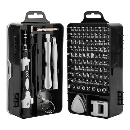 Kit Jogo Chaves De Fenda Precisão Magnético 115 Peças