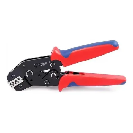 Alicate Crimpador Para Terminais Isolados 0,25-6mm² Vermelho