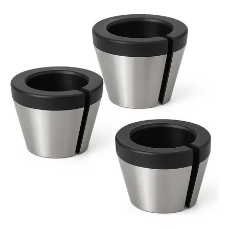 Jogo Com 3 Pinças 6mm 1/4 E 8mm Para Tupias Laminadoras