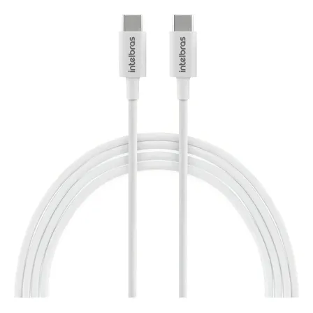 Cabo Usb-c Usb-c 1,2m Pvc Eucc 12pb Branco Intelbras Branco
