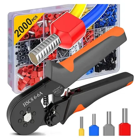 Kit Alicate Crimpador Hsc8 6-6a Com 2000 Peças
