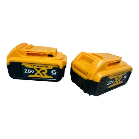 Kit Duas Baterias Para Dewalt 20v 6ah