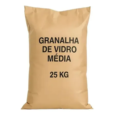 Granalha Vidro Microesfera Jateamento 25kg Media
