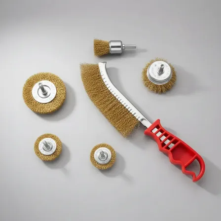 Kit De Escovas De Aço Circular 6 Peças Baumann